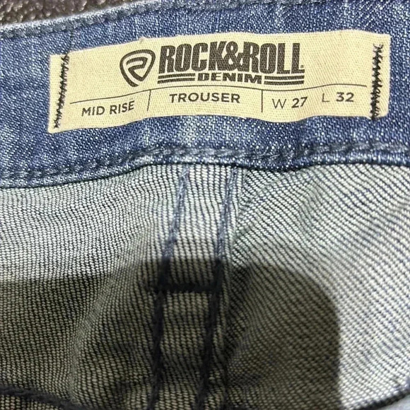 Rock&Roll Midrise denim/trouser,embroidered/studded,flare bell bottom jeans - Picture 10 of 13